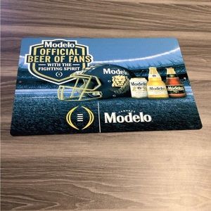 Modelo Especial NFL Beer metal tin sign helmet logo